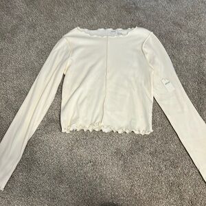 aerie white longsleeve